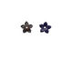 C-Koop Enameled Metal Dark Blue Small 5 Petal 12mm