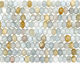 Aquamarine (multi) Faceted Rondelle 5x8mm