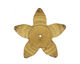 Trinket Foundry Navy & Yellow (Lemonade) Large 5 Petal Bottle Cap Flower 34mm