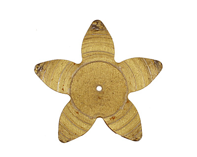 Trinket Foundry Navy & Yellow (Lemonade) Large 5 Petal Bottle Cap Flower 34mm