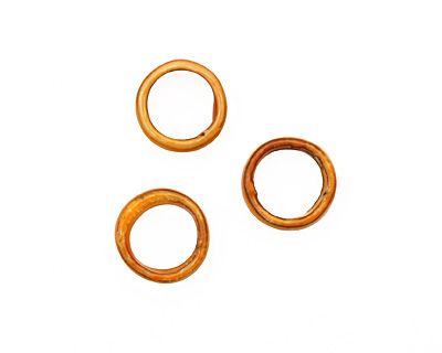 C-Koop Enameled Metal Mandarin on White Large Ring 16-17mm