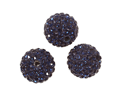 Montana Blue Pave Round 12mm (1.5mm hole)