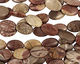 Coffee Bean Jasper Flat Oval 30x20mm