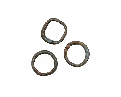 C-Koop Enameled Metal Steel Gray Large Ring 16-17mm