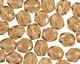 Czech Fire Polished Glass Luster Smoky Topaz Round 3mm