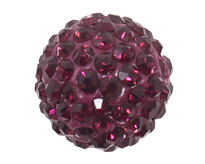 Violet Pave Round 12mm