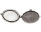 Nunn Design Antique Silver (plated) Large Scallop Locket 40mm