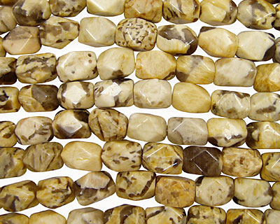 Feldspath Faceted Nugget 18-20x12-15mm