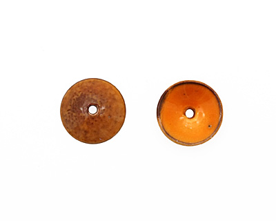 C-Koop Enameled Metal Mandarin on White Disc 3-4x18-20mm