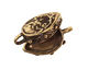 Green Girl Bronze Flower Teardrop Bezel 18x30mm