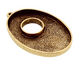 Nunn Design Antique Gold (plated) Grande Oval Bezel Toggle 43x28mm