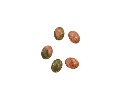 Unakite Oval Cabochon 6x8mm
