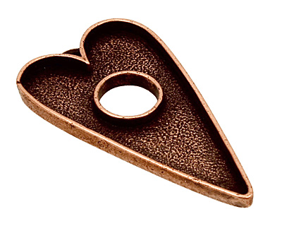 Nunn Design Antique Copper (plated) Grande Heart Bezel Toggle 52x29mm