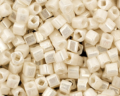 TOHO Opaque Lustered Navajo White Cube 1.5mm Seed Bead