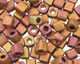 TOHO Higher Metallic Frosted Copper Twilight Cube 4mm Seed Bead