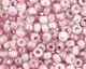TOHO Marbled Opaque White/Pink Round 11/0 Seed Bead