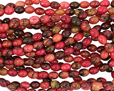Red Turtle Jasper Rice 10x8mm