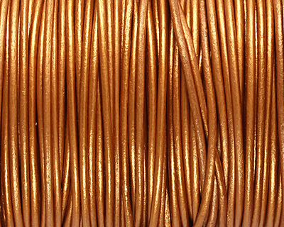 Indian Sun (metallic) Round Leather Cord 1.5mm