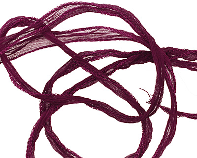 Burgundy Fairy Silk Ribbon 1/2