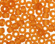 TOHO Transparent Frosted Dark Topaz Round 8/0 Seed Bead