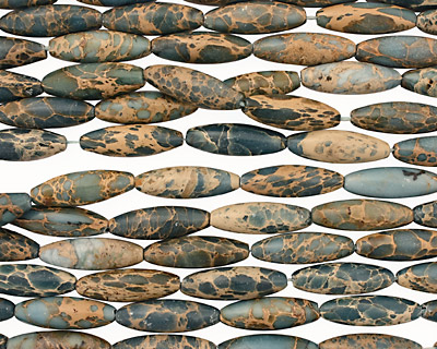 Blue Impression Jasper Rice 30-31x10mm