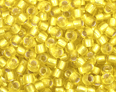 TOHO Lemon (with Frosted Silver Lining) Round 11/0 Seed Bead