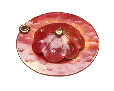 Patricia Healey Copper Capped Ring Pendant 27mm