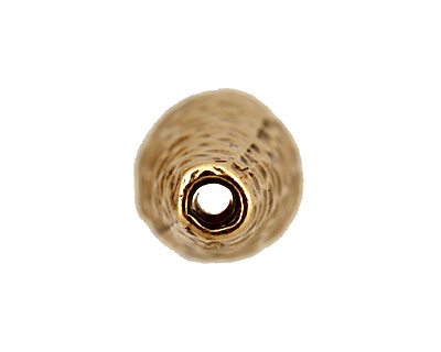 Antique Brass (plated) Small Dimpled Cone 17x6mm