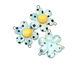 Jangles Ceramic Blue Flower Link 38-40mm