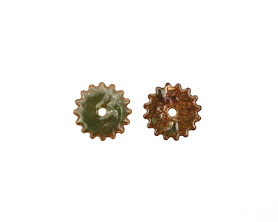 C-Koop Enameled Metal Olive Small Closed Gear 16mm
