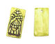 Earthenwood Studio Ceramic Acid Metal Birdcage Pendant 24x48mm