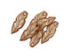 Kylie Parry Ceramic Sketched Feather Pendant 16x44mm