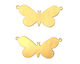 Brass Butterfly Blank Link 38x18mm