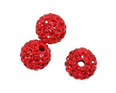 Siam Ruby Pave Round 8mm