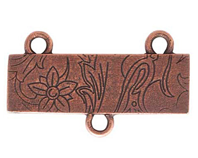 Nunn Design Antique Copper (plated) Large Thin Vine Connector 17x30mm
