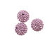 Lilac Pave Round 12mm