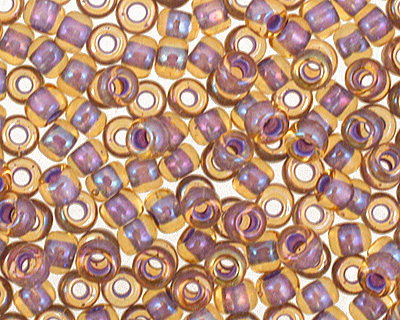 TOHO Light Topaz (with Opaque Lavender Lining) Round 11/0 Seed Bead
