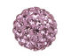 Lilac Pave Round 10mm (1.5mm hole)