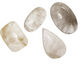 Silver Rutilated Quartz Freeform Cabochon 18-35x30-40mm