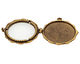 Nunn Design Antique Gold (plated) Large Scallop Locket 40mm