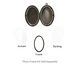 Gunmetal Oval Ornate Heirloom Locket 27x37mm