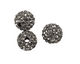 Black Diamond Pave Round 8mm (1.5mm hole)