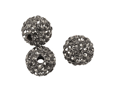 Black Diamond Pave Round 8mm (1.5mm hole)