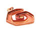 Patricia Healey Copper Spiral Bezel Pendant 50x65mm