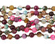 Multi-Color Fire Agate Faceted Round 8mm