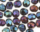 Czech Fire Polished Glass Iris Blue Round 3mm