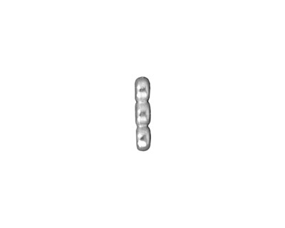 TierraCast Rhodium (plated) Plain 3-Hole Bar 2x12mm