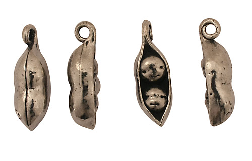 Green Girl Pewter Two Peas in a Pod 9x25mm