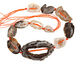 Druzy Agate Sliced Pieces Graduated 21-69x14-41mm