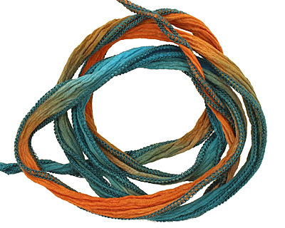 Santa Fe Summer Hand Dyed 100% Silk Ribbon 1/2